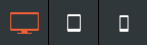 Icons for desktop, tablet, and mobile in a horizontal row
